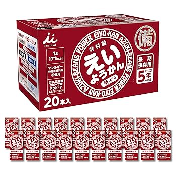 Amazon.co.jp: 井村屋 20本入 えいようかん 1200g（60g×20本